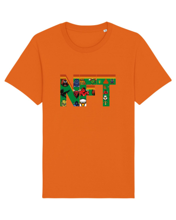 NFT Pixel Art Bright Orange