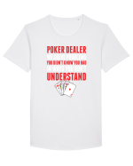 POKER Tricou mânecă scurtă guler larg Bărbat Skater