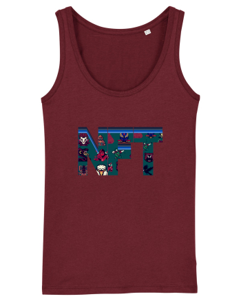 NFT Pixel Art Burgundy