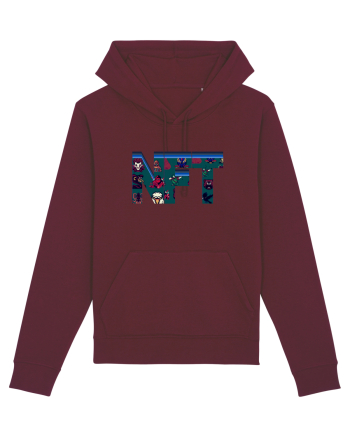 NFT Pixel Art Burgundy