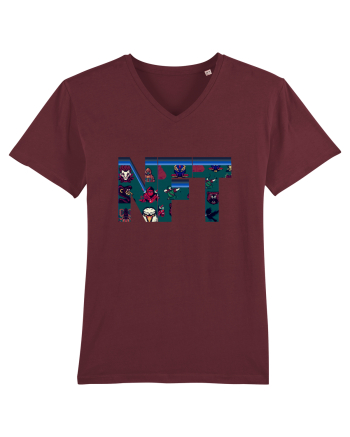 NFT Pixel Art Burgundy