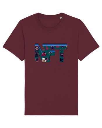 NFT Pixel Art Burgundy