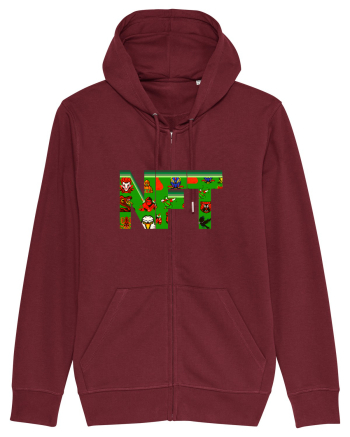 NFT Pixel Art Burgundy