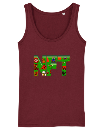 NFT Pixel Art Burgundy