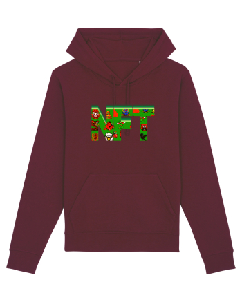 NFT Pixel Art Burgundy