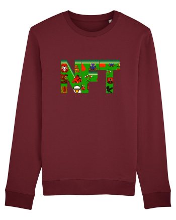 NFT Pixel Art Burgundy