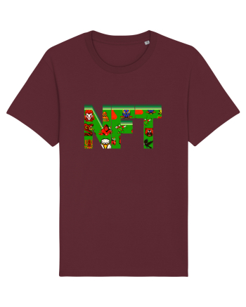 NFT Pixel Art Burgundy