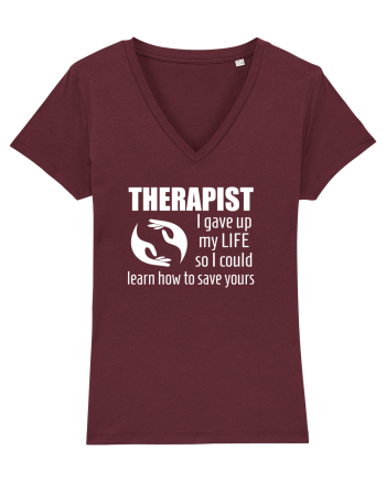 THERAPIST Burgundy