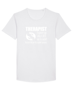 THERAPIST Tricou mânecă scurtă guler larg Bărbat Skater