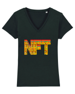 NFT Pixel Art Tricou mânecă scurtă guler V Damă Evoker