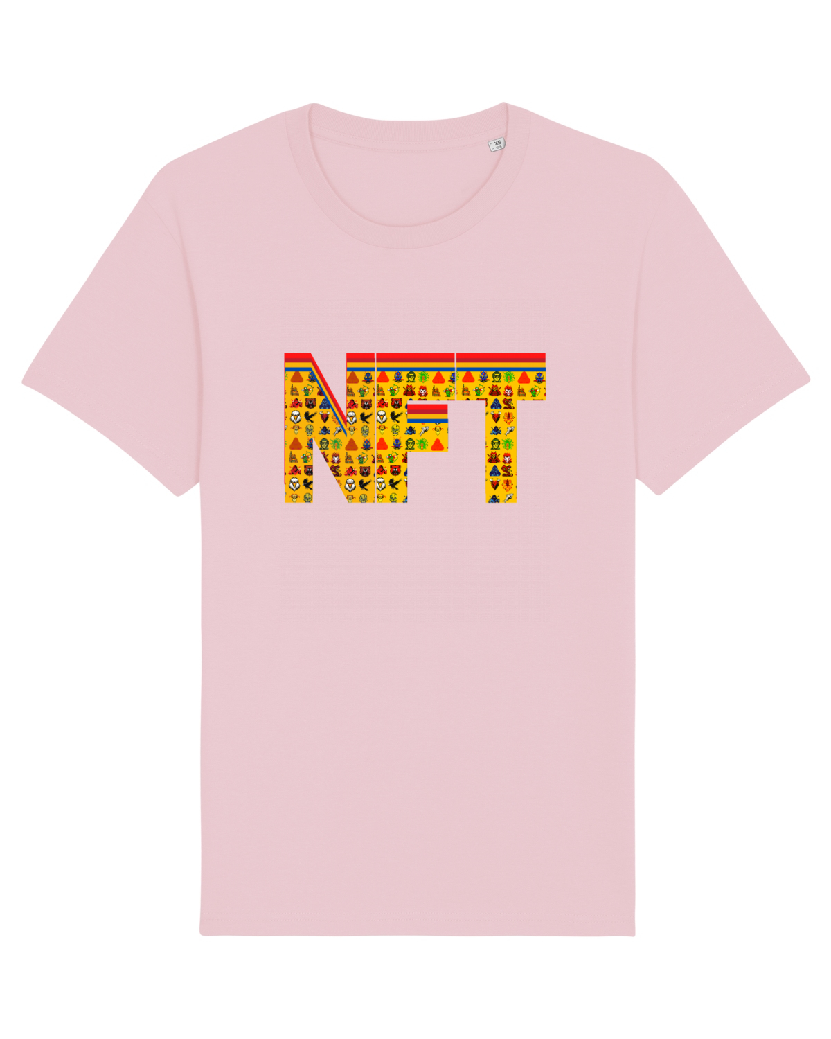 Tricou mânecă scurtă Unisex Rocker Cotton Pink