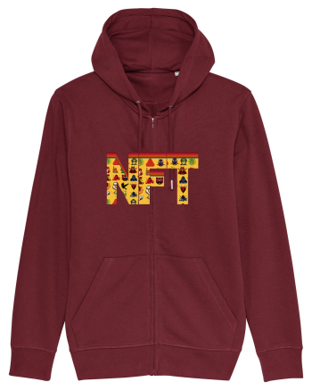 NFT Pixel Art Burgundy