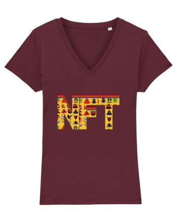 NFT Pixel Art Burgundy