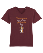 VETERINARIAN Tricou mânecă scurtă guler V Bărbat Presenter
