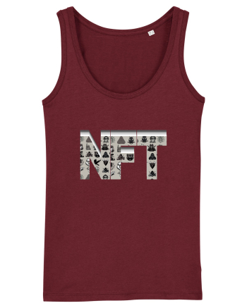 NFT Pixel Art Burgundy
