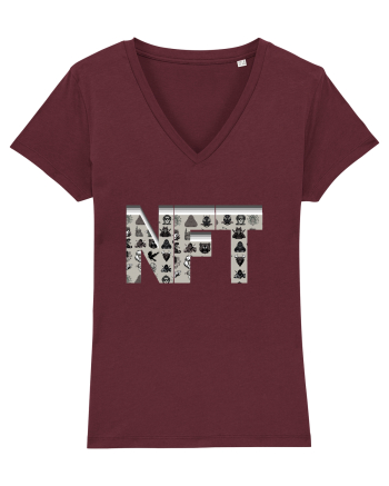 NFT Pixel Art Burgundy