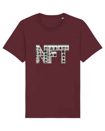NFT Pixel Art Burgundy