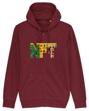 NFT Pixel Art Burgundy
