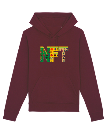 NFT Pixel Art Burgundy