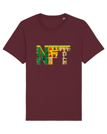 NFT Pixel Art Burgundy