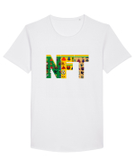 NFT Pixel Art Tricou mânecă scurtă guler larg Bărbat Skater