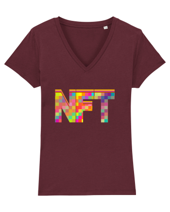 NFT Pixel Art Burgundy