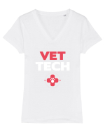 VET Tricou mânecă scurtă guler V Damă Evoker