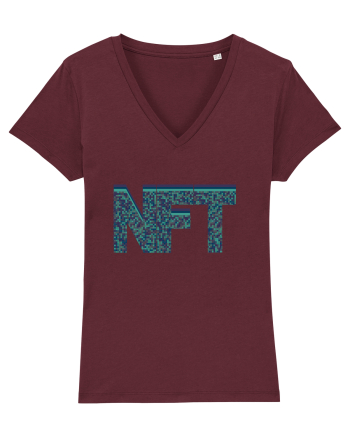 NFT Pixel Art Burgundy