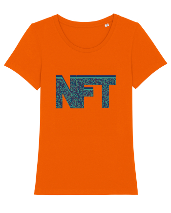 NFT Pixel Art Bright Orange