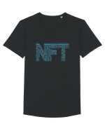 NFT Pixel Art Tricou mânecă scurtă guler larg Bărbat Skater