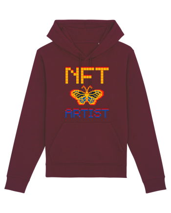 NFT Pixel Art Burgundy