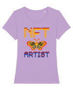 NFT Pixel Art Tricou mânecă scurtă guler larg fitted Damă Expresser