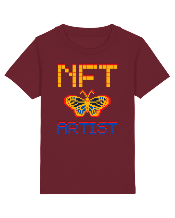 NFT Pixel Art Burgundy