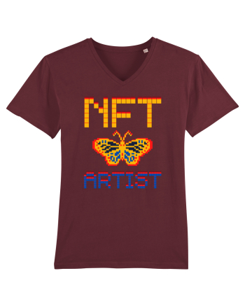 NFT Pixel Art Burgundy