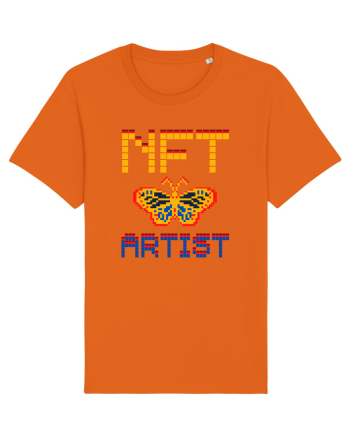 NFT Pixel Art Bright Orange