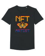NFT Pixel Art Tricou mânecă scurtă guler larg Bărbat Skater