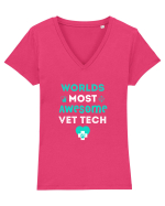 VETERINARIAN Tricou mânecă scurtă guler V Damă Evoker