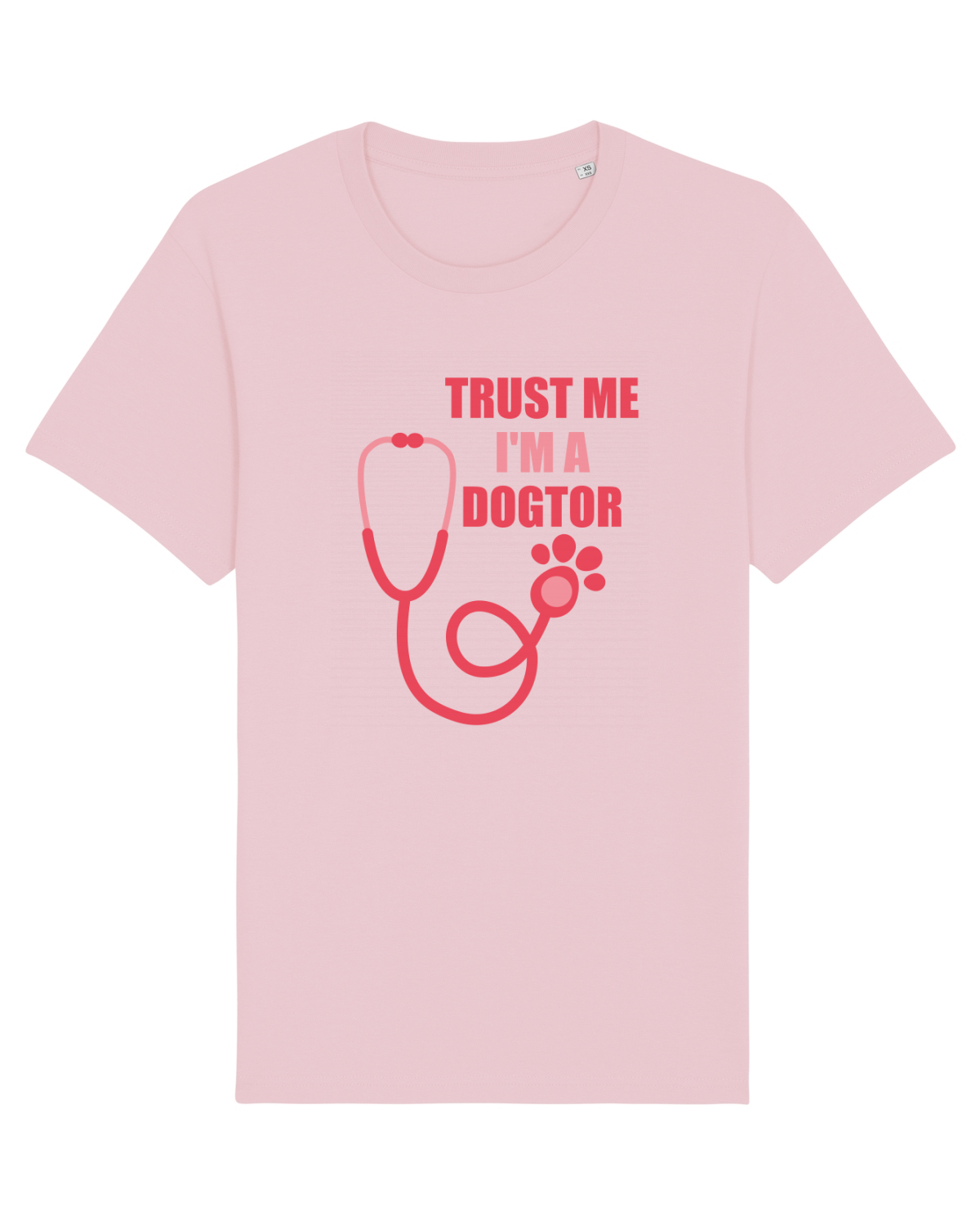 Tricou mânecă scurtă Unisex Rocker Cotton Pink