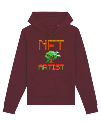 NFT Pixel Art Burgundy