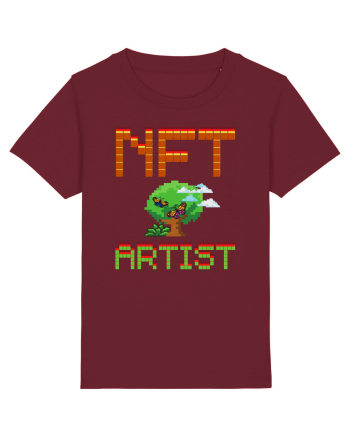 NFT Pixel Art Burgundy