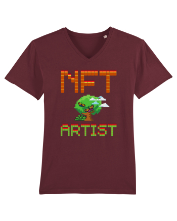 NFT Pixel Art Burgundy