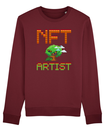 NFT Pixel Art Burgundy