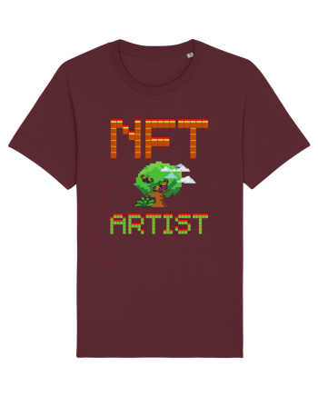 NFT Pixel Art Burgundy