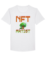 NFT Pixel Art Tricou mânecă scurtă guler larg Bărbat Skater
