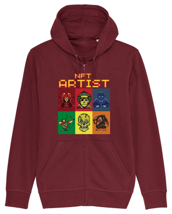 NFT Pixel Art Burgundy