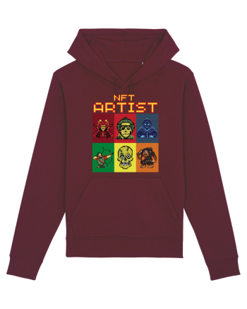 NFT Pixel Art Burgundy