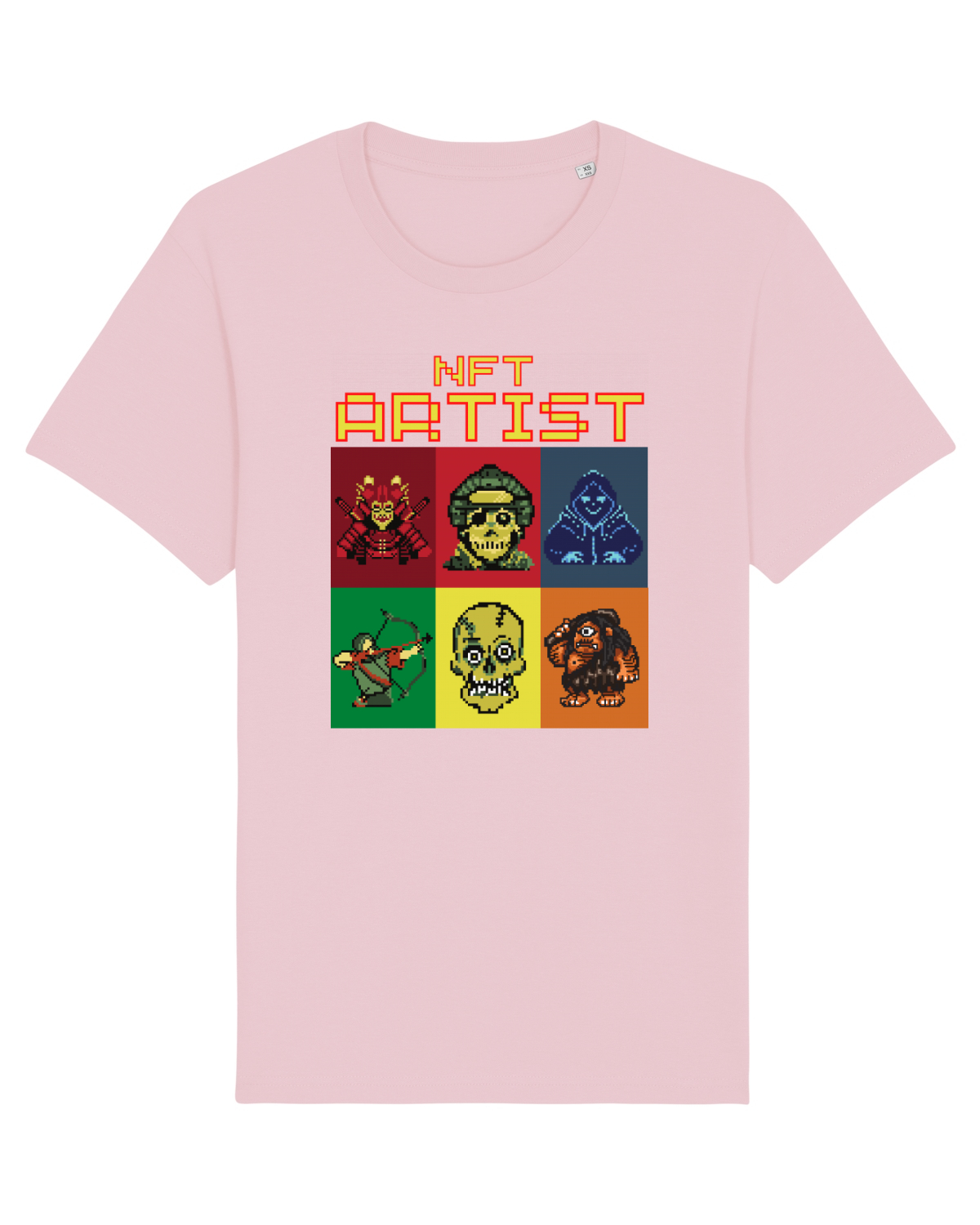 Tricou mânecă scurtă Unisex Rocker Cotton Pink