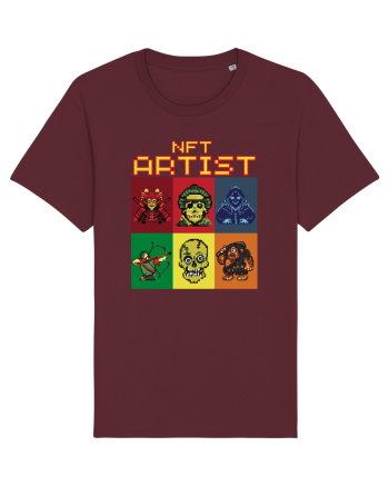 NFT Pixel Art Burgundy