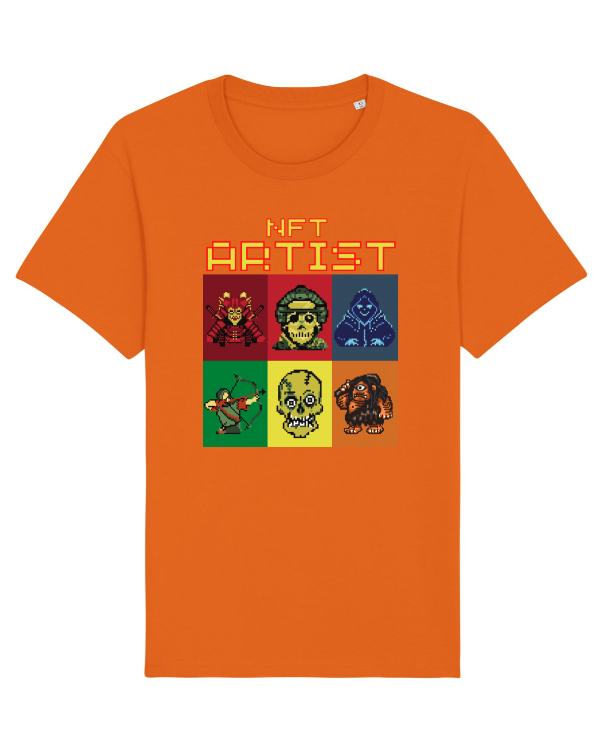 Tricou mânecă scurtă Unisex Rocker Bright Orange