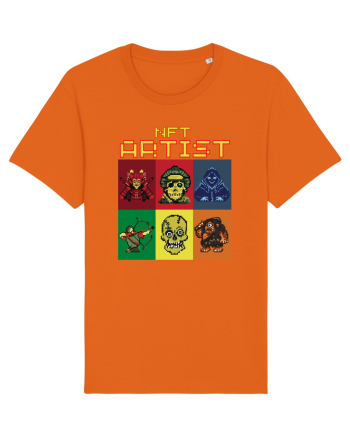 NFT Pixel Art Bright Orange